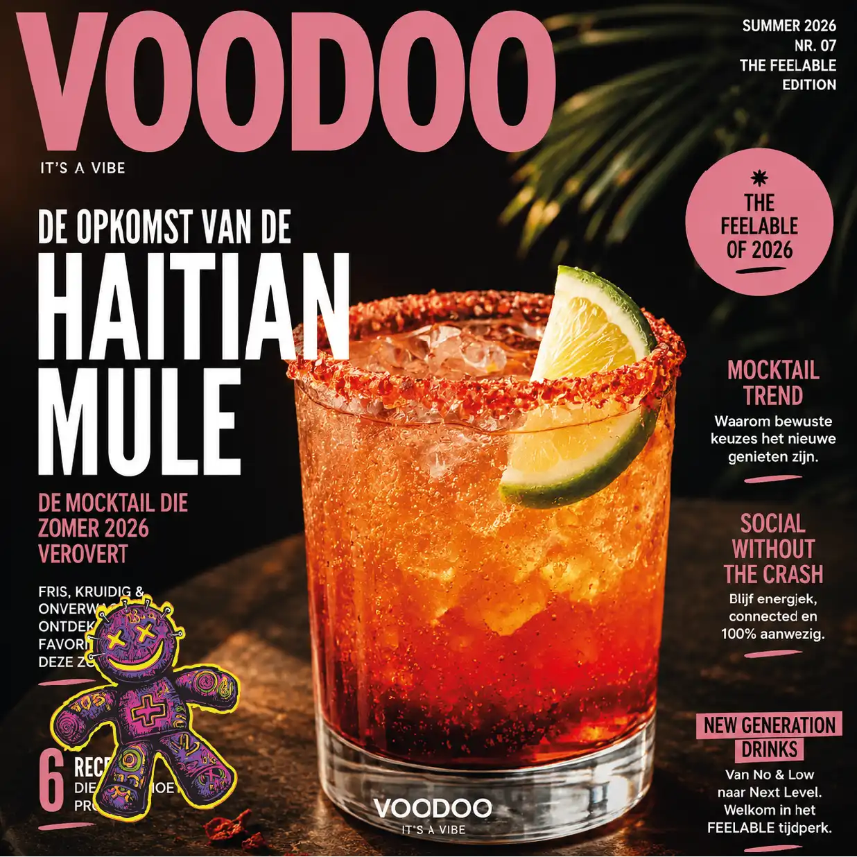 HAITIAN MULE on the cover of voodoo the trending mocktail of 2026