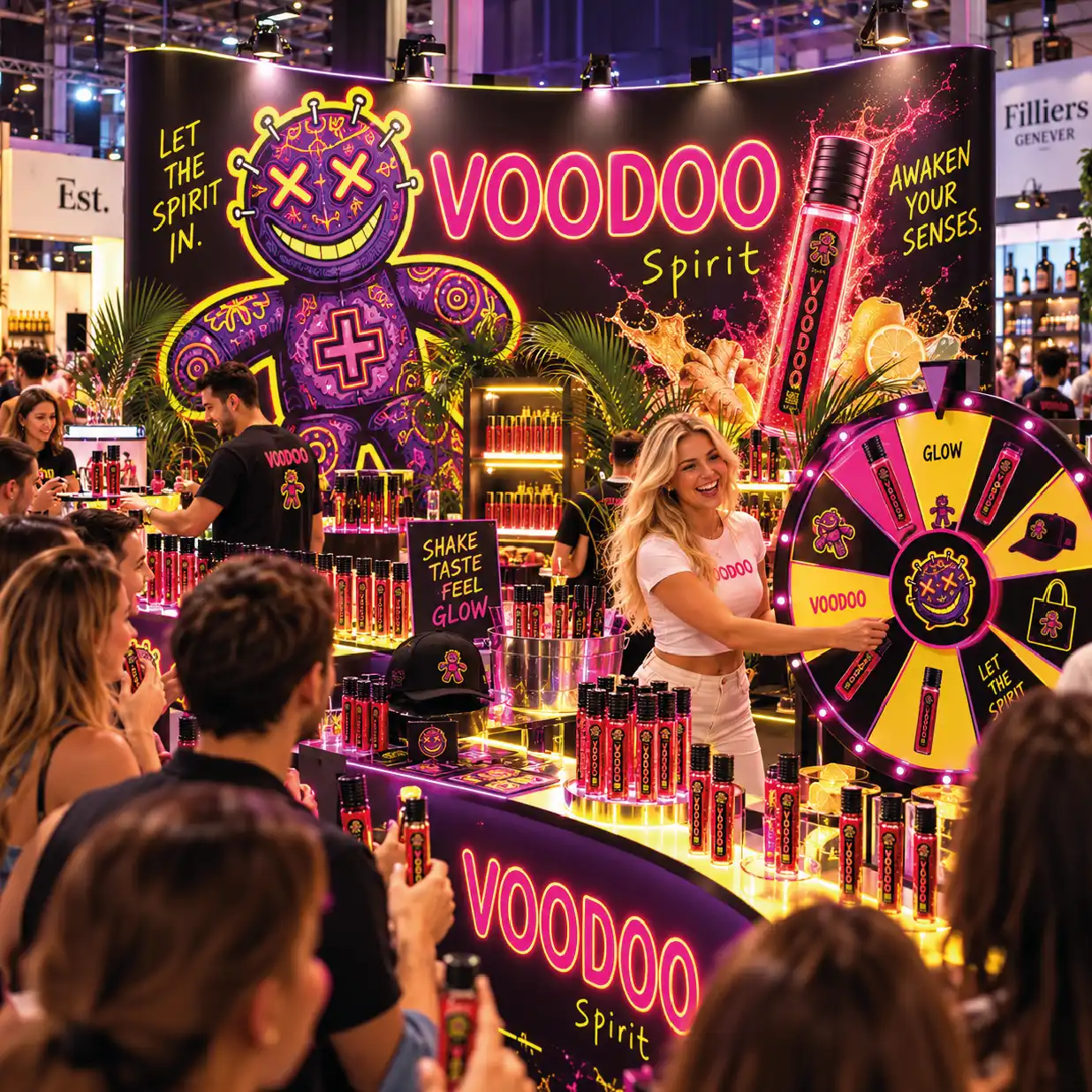 VOODOO GLOW op The Art of Drinks 2026 in de Kromhouthal in Amsterdam